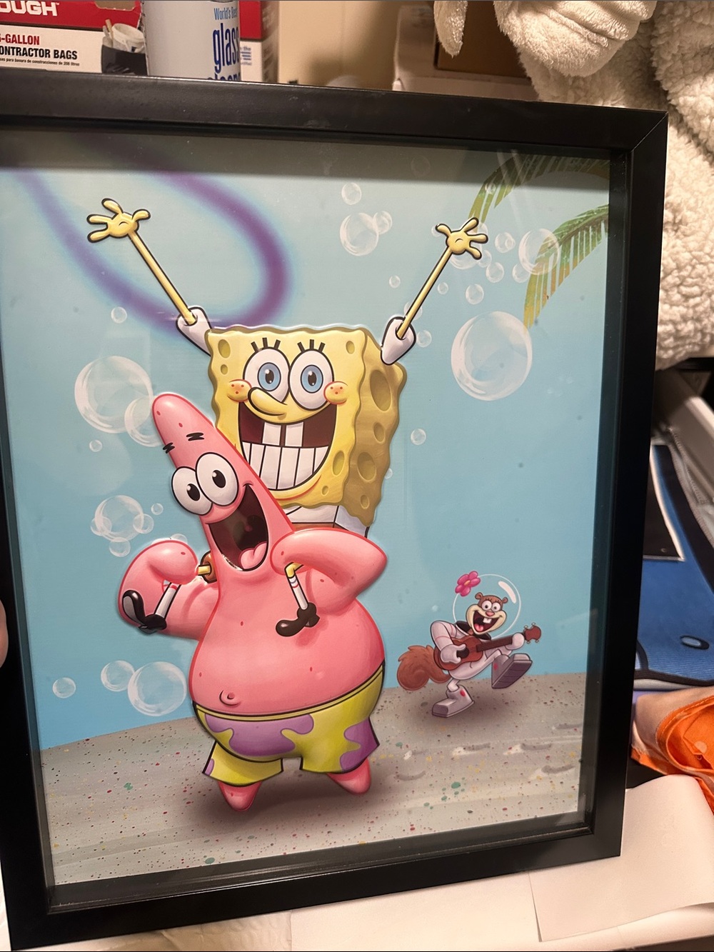 SpongeBob SquarePants Poster Featuring Pink Patrick and Yellow SpongeBob